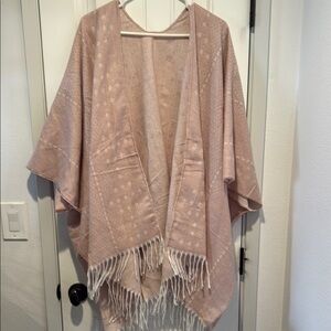 NWT Gentle Fawn Pink Fringe Wrap